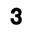 thumbnail image 1 of Cagogo House Number Sign, 3D Iron Art Metal Address Plaque for Home Door, Rust Resistant Coated Outdoor House Numbers, Personalized Custom Letters Numbers for Mailbox Fence Yard Decor, 1 of 5