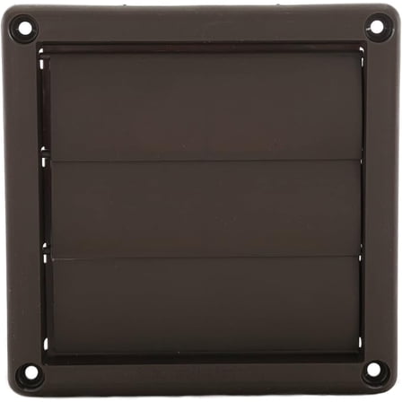 Imperial Louvered Plastic Dryer Vent Cap (7 inch, Brown)