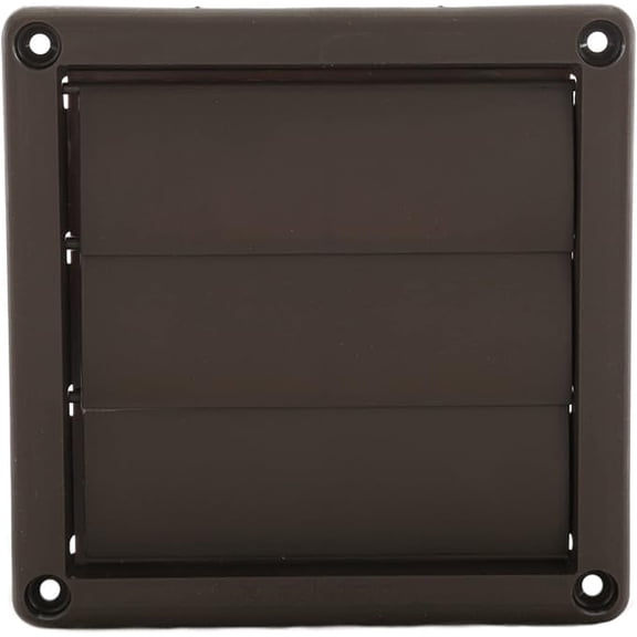 Imperial Louvered Plastic Dryer Vent Cap (7 inch, Brown)