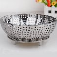 thumbnail image 2 of Homeholiday Stainless Steel Folding Food Steamer Multifunctional Foldable Steaming Rack Vegetable Fruit Basket, 2 of 8