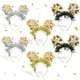 thumbnail image 1 of wonima44 6 Pcs 2026 Happy New Year Headband with Star Boppers Headdresses Black Gold Silver Headdresses for New Year's Eve Party Supplies Holiday Supplies, 1 of 1