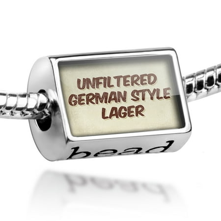 Bead Unfiltered German Style Lager Beer, Vintage style Charm Fits All European