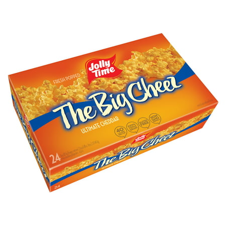 Jolly Time Microwave Popcorn, The Big Cheez, 24 Bags, 3.5 Oz each