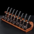 thumbnail image 7 of NOVELAR Classic Wood Pipe Display Rack, Securely Holds 8 Pipes, Home Decor for Pipe Enthusiasts, 7 of 7