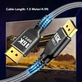 thumbnail image 6 of DisplayPort 2.1 16K Cable, 40Gbps Bandwidth, 3D HDR, Supports 8K/4K @ High Refresh Rates, 1.5m, 6 of 6