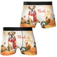 thumbnail image 3 of Happy Thanksgiving Bulldog with Turkey Pumpkins Autumn Vibes All Over Print Boxer Briefs Underwear for Men Dad Dog Lover Gifts Idea - 12018, 3 of 6