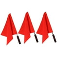 WAXIAYUZ 3pcs Flags Traffic Signal Flags Referee Warning Signal Flags