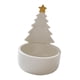 thumbnail image 4 of Portavelas navideño de cerámica pequeño para velas de té Estrella dorada, 4 of 9
