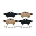 thumbnail image 6 of Detroit Axle - Rear Brake Pads for Volvo S40 C30 C70 V50 Mazda 3 5 Jaguar S-Type XK XJ8 XJR Saab 9-3 9-3X Ford C-Max Escape EcoSport Transit Connect, Ceramic Brake Pads with Hardware, 6 of 7