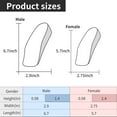 thumbnail image 4 of Htwon Men Women Invisible Height Increase Insoles Heel Lift Taller Shoe Inserts Pad, 4 of 12