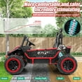 thumbnail image 3 of VIBESPARK 24V 2-Seater XL Ride on Toys with Remote Control for Toddlers, 7AH Battery Powered Ride on Electric Car for Kids w/ Metal Frame, Bluetooth, Bright LED Lights, MP3, Spring Suspension, Red, 3 of 8