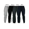 thumbnail image 4 of Woshilaocai Mens Grey/Black/Navy Fleece Joggers Pants Trousers Jogging Bottoms, 4 of 6