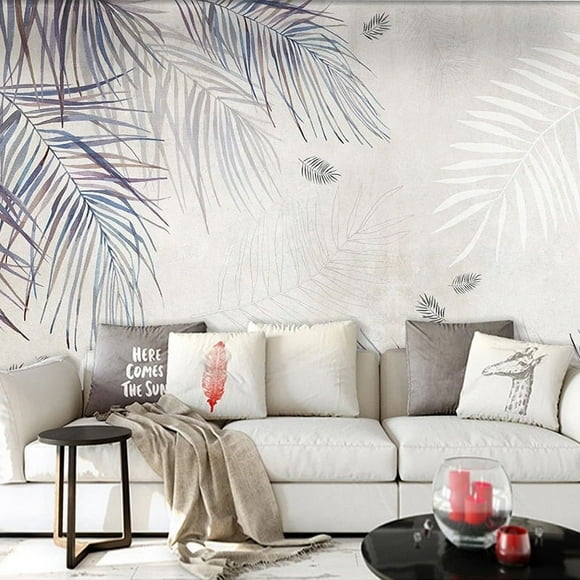 3D Wallper Modern Feather Abstract SKU# WAL0355