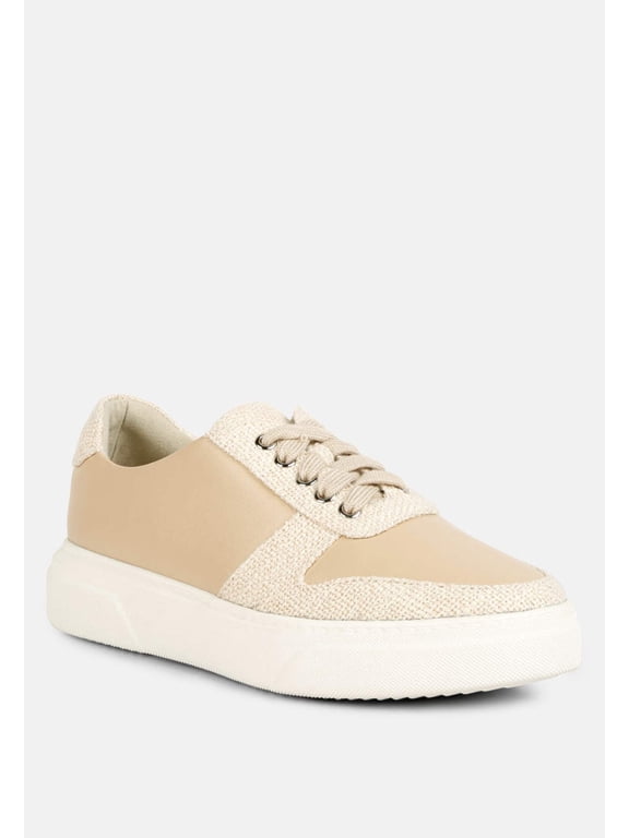 KJAER Dual Tone Leather Sneakers