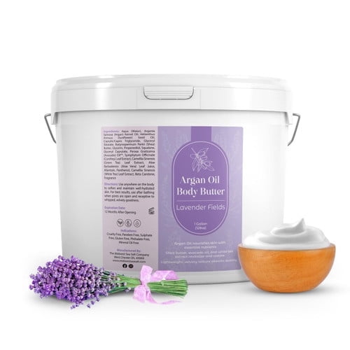 The Midwest Sea Salt Company Lavender Fields Argan Oil Body Butter - 1 Gallon