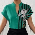 thumbnail image 4 of Camisa abotonada Nikou de manga corta con bloques de color y Características mejoradas, 4 of 7