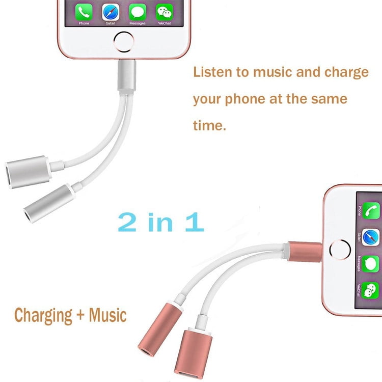 Iphone 7 splitter charger and headphones hot sale
