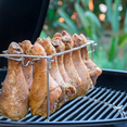 thumbnail image 4 of Chicken Leg Rack for Grill - 14 Slots Stainless Steel Chicken Drumstick Holder & Wing Rack for Smoker BBQ Oven Grilling, 4 of 7