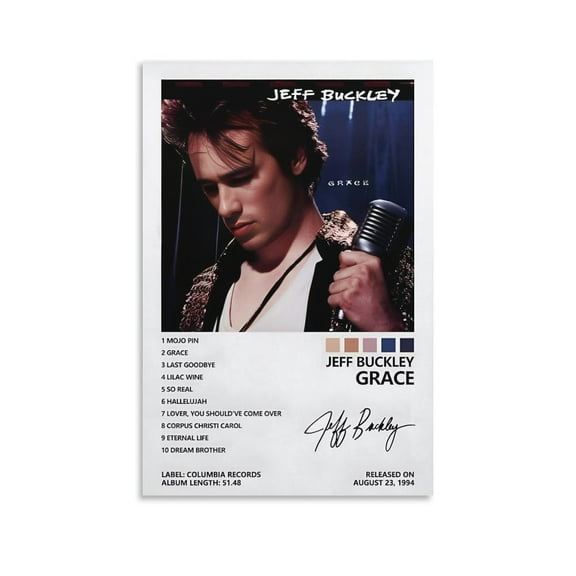 Jeff Buckley Poster (23) Canvas Wall Art Prints Poster Gifts Photo Picture Painting Posters Room Decor Home Decorative 20x30inch(50x75cm)