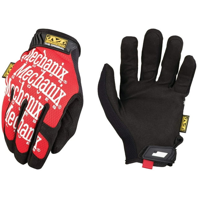 Guantes de trabajo Mechanix Wear originales de color rojo, talla grande
