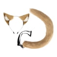 thumbnail image 1 of Conjunto de orejas y cola de animal Yinane para cosplay de niños y adultos cola larga de animal para baile de graduación carnaval Gato, 1 of 8