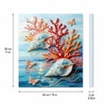 thumbnail image 3 of Floral Wall Decor 3D Textured Painting Pearl Embellished Art Adult Craft Gift Mother's Day Gift Elegant Floral Craft Wall Hanging Art, 3 of 6