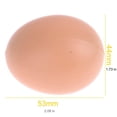 thumbnail image 4 of Fake Chicken Eggs, 6-Pack White Plastic Eggs Fillable Large forms, Use with Chicken Nesting Boxes for Laying Eggs to Encourage Hens in Backyard Poultry Setups, 4 of 9