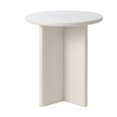 thumbnail image 2 of Unique Furniture Palma Engineered Wood Round End Table in Greige, 2 of 5
