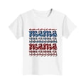 thumbnail image 4 of Zpanxa T-Shirts d'Été pour Filles Imprimé de la Fête de l'Indépendance Col Rond Manches Courtes Haut Polyester Spandex 10-11 Ans, 4 of 6