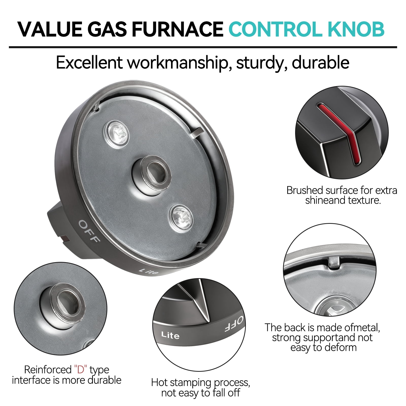 DG94-03500A/Z Fit for Samsung Gas Stove Knob Replacement (5PCK) and DG94-04167 DG94-03500U Gas Stove Knobs-Models NX60T8111SS NX60T8311SS NX60T8711SS for Samsung Oven Stove knobs