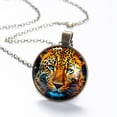 thumbnail image 6 of Leopard Necklace Personalized Custom Photo Round Pendant Adjustable Stainless Steel Necklaces with Gift Box for Men Women Mothers Valentine's Jewelry Gift, 6 of 6