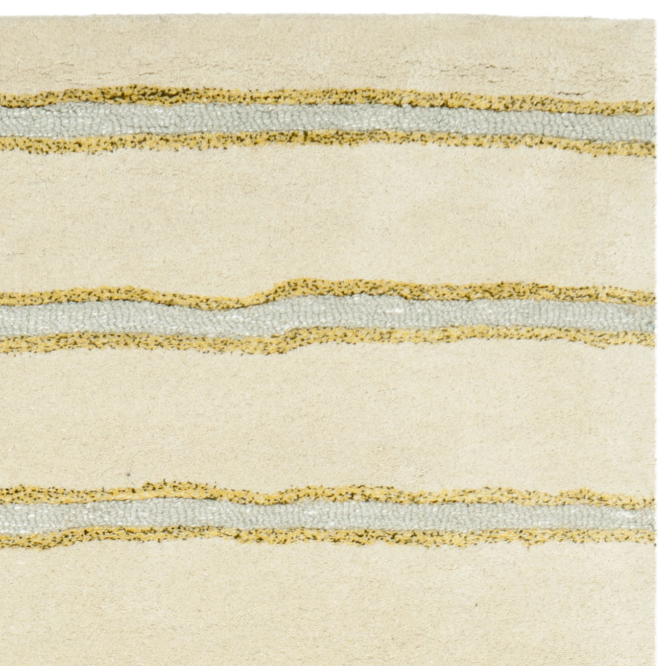 SAFAVIEH Martha Stewart Chalk Stripe Area Rug, Wheat Beige, 9'6" x 13'6"