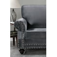 thumbnail image 5 of Uspridefurniture Feingold 3Pcs Velvet Living Room Set,Gray, 5 of 5