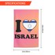 thumbnail image 3 of Bandera israelí con forma de corazón para jardín, 30 x 45 cm, doble cara, ideal para exteriores, decoración de interiores y granjas., 3 of 7