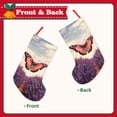 thumbnail image 2 of Picia Butterfly Over Lavender for 18in Christmas Stockings, Xmas Stocking for Kids, Holiday and Family Stocking for Fireplace or Party Decoration, 2 of 8