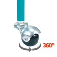 thumbnail image 6 of Renwick 62.4'' Metal Birdcage with Detachable Stand Teal Blue, 6 of 8