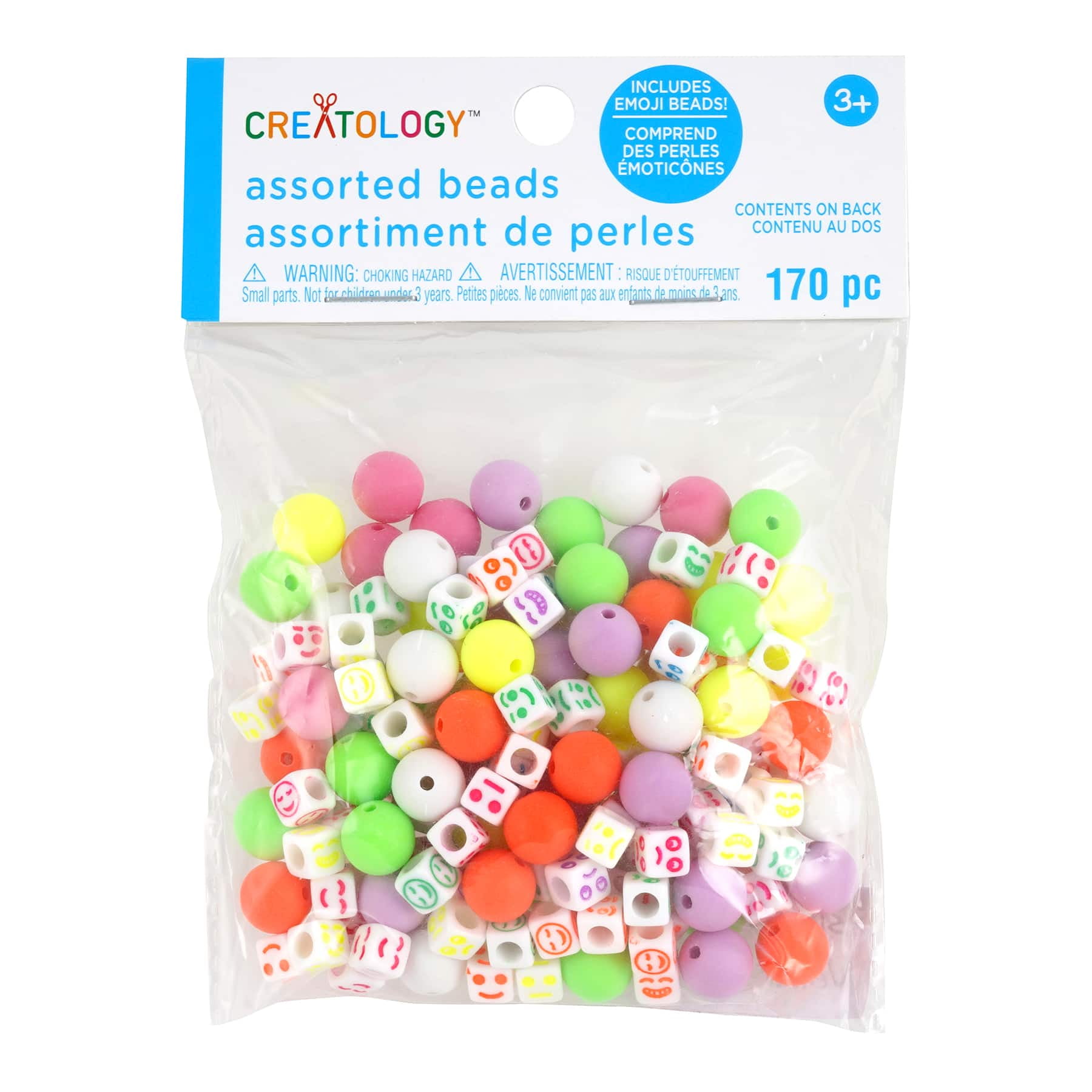 hoofdonderwijzer Weigeren dealer MICHAELS Bulk 12 Packs: 170 ct. (2,040 total) Neon Emoji Bead Mix by  Creatology™ - Walmart.com