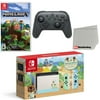 Nintendo Switch Console Animal Crossing: New Horizons Edition with Extra Wireless Controller, Minecraft and Screen Cleaning Cloth