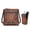 Brown Mandala Flower, variant on FUIALDOLG Crossbody Bags for Women PU Leather Cross Body Purse with Sunglasses Case 2 Pcs Set Cute Snowman Snowflake Print Zipper Christmas Satchel Waterproof Shoulder Purse