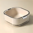thumbnail image 1 of CRCMUHE Drain Rack Double Layer Drain Basket Vegetable Washing Basin Washing Filter Double Layered Stackable Detachable Bowl Strainer, 1 of 8