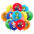 thumbnail image 2 of Juego de globos para fiesta de Super Mario, figuras de acción de Mario-Bros, Luigi y Yoshi, temáticas de fiestas, globos de película de aluminio para decorar, regalos para niños, 2 of 5