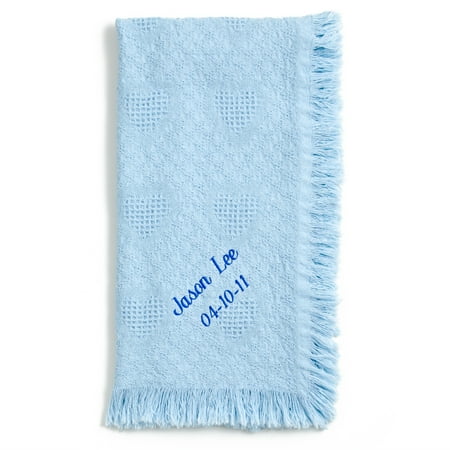Personalized Honeycomb Cotton Baby Blanket