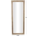 thumbnail image 3 of DecMode 27" x 72" Brown Tall Wall Mirror with Layered Beaded Frame, 3 of 10