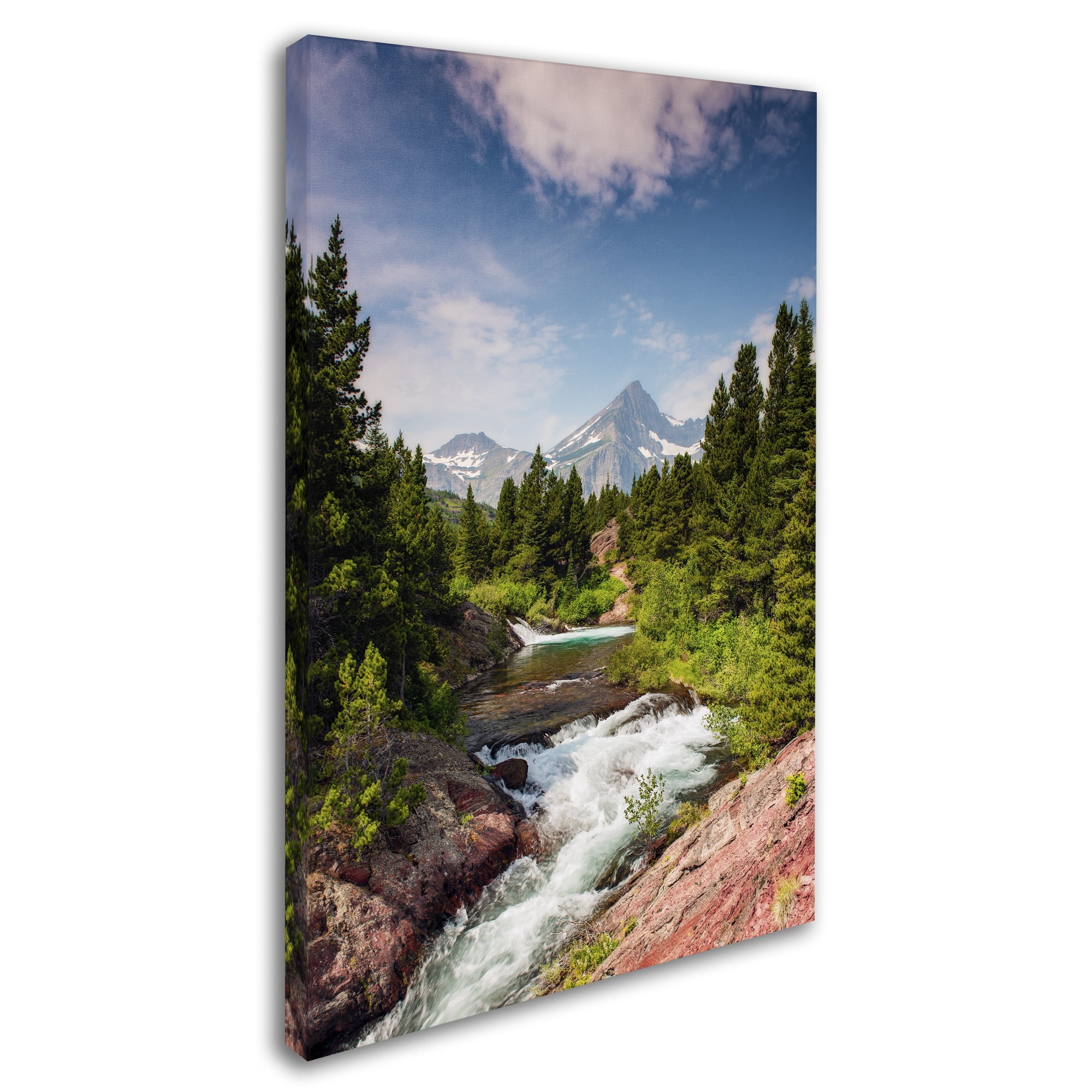 Trademark Fine Art "Glacial Creek" Canvas Art by Michael Blanchette Photography