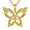 3, Yellow Gold Plated, variant on Jewmon Celtic Knot Butterfly Necklace White Gold Plated Irish Trinity Knot Butterfly Jewelry Gift for Women