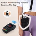 thumbnail image 4 of Unique Bargains Water Bottle Carrier Bag Convenient and Durable Crossbody Water Bottle Holder for Hiking Cycling  Black, 4 of 7