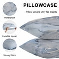 thumbnail image 5 of Throw Pillow Covers 18x18 Inch Set of 2, Marble Blue Waterproof Outdoor Pillow Covers, Modern Abstract Ink Painting Luxury Decorative Cushion Pillowcases for Couch, Sofa, Bed, Garden, Patio, 5 of 9