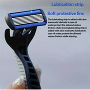 Mens Razor Blade Shaving Set With 24 6 Layer Steel Blades Comfort Movable Head