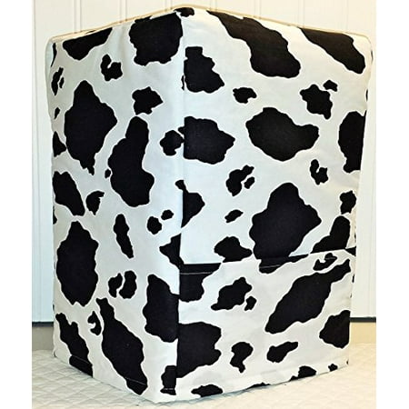 Black & White Cowhide - Black & White Cowhide Bread Machine Cover (All Cowhide)