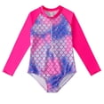 thumbnail image 2 of Godderr Toddler Girls One Piece Rashguard Swimsuit Quick Bathing Suits Upf 50+ Beach Swimwear for 4-12Y, 2 of 8